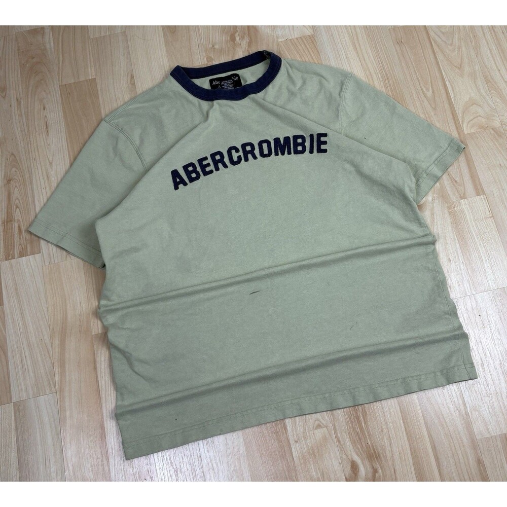 Vintage Y2K Abercrombie & Fitch Graphic T-Shirt / Spell Out / Size Medium